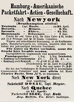 Hapag-Werbung